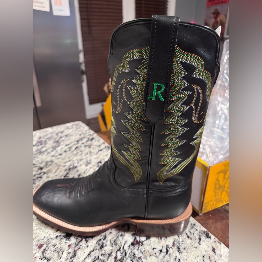Black and Green Cowboy Boots